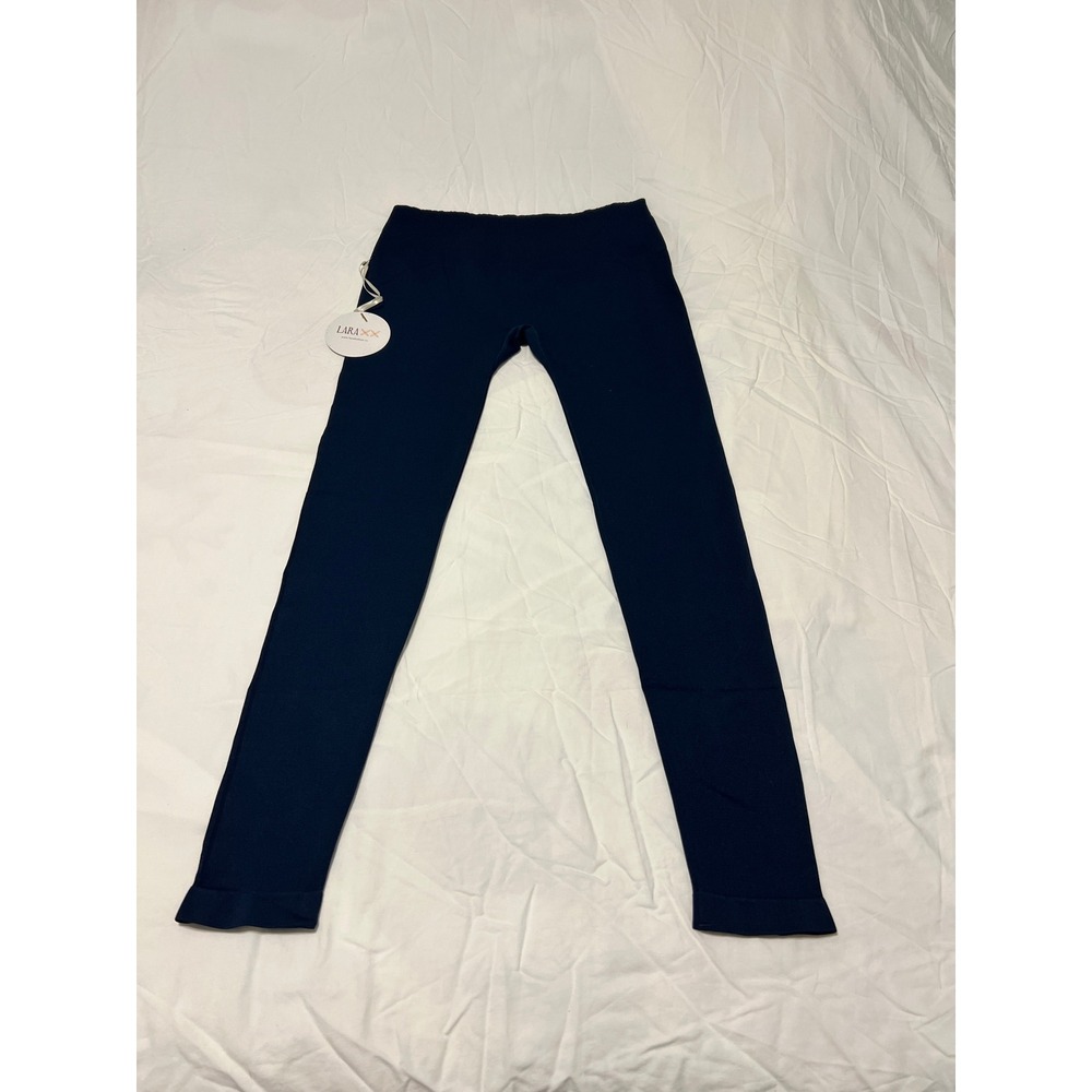 Lara Fashion Navy Seamless Leggings L78 Womens Size S/M High Rise Activewear